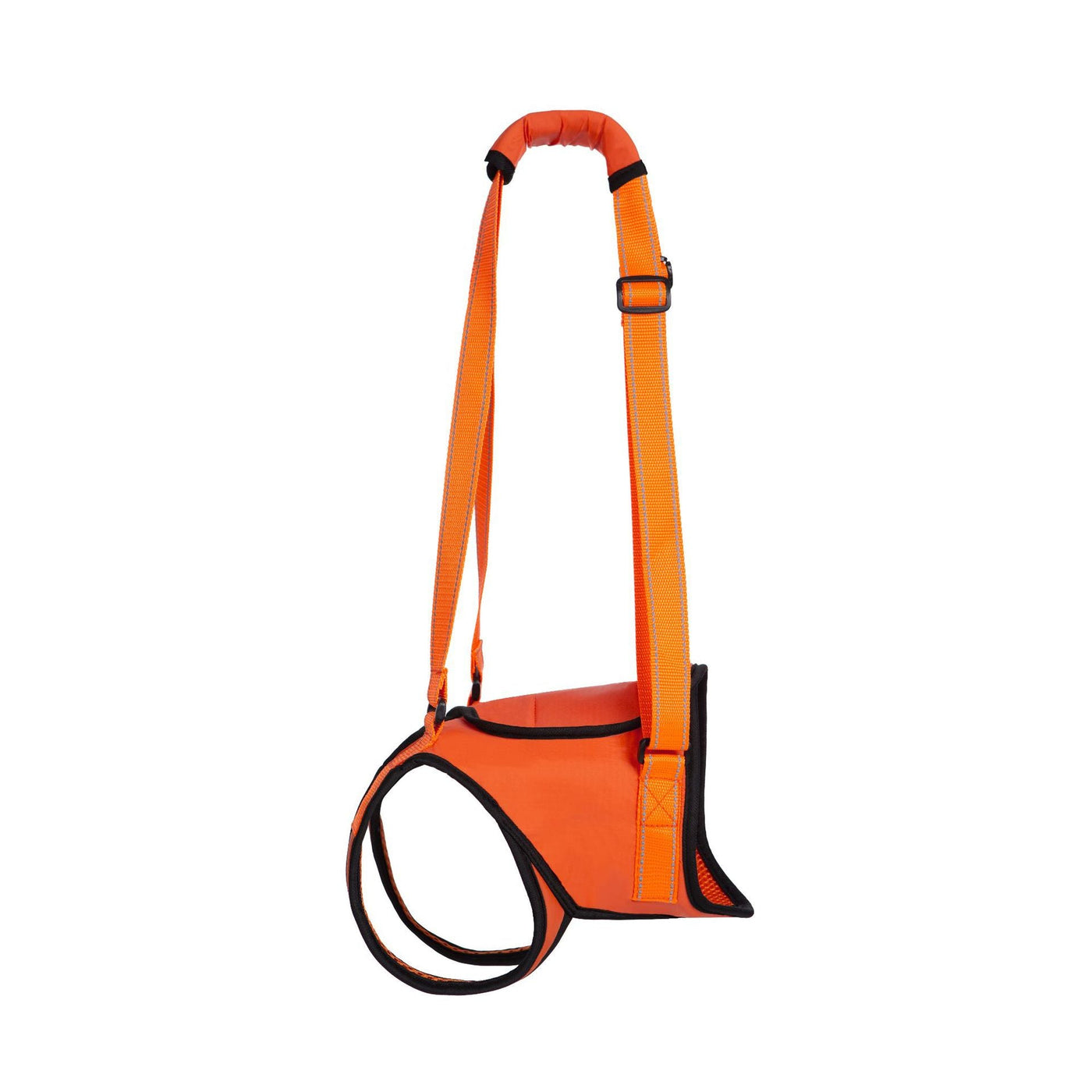 Orange rear support harness for senior dogs