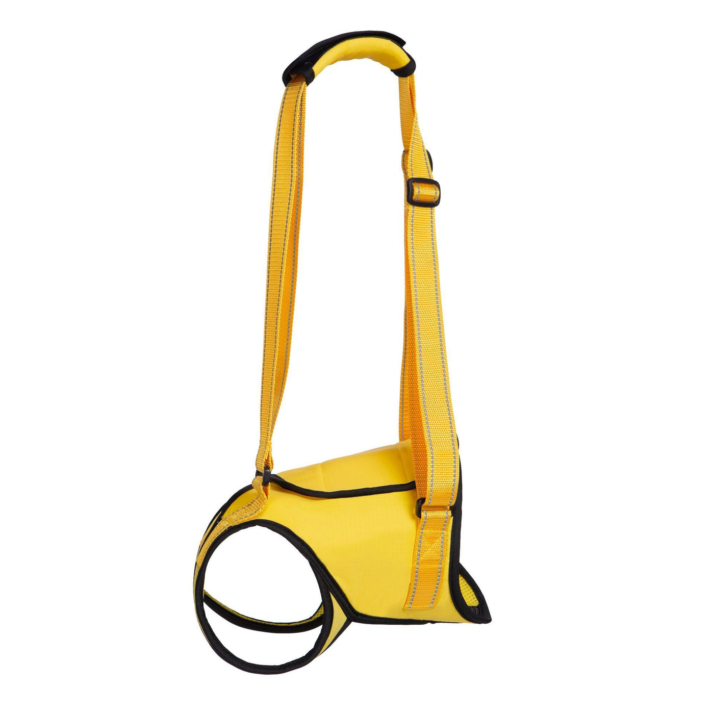 Yellow rear support harness for senior dogs