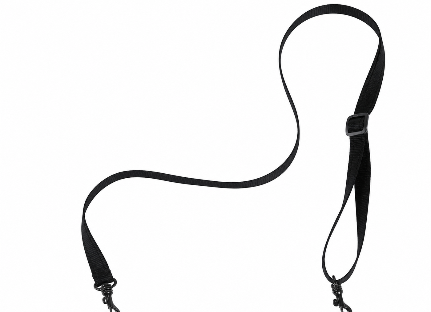 Black adjustable support strap accessory for the full-body dog mobility harness
