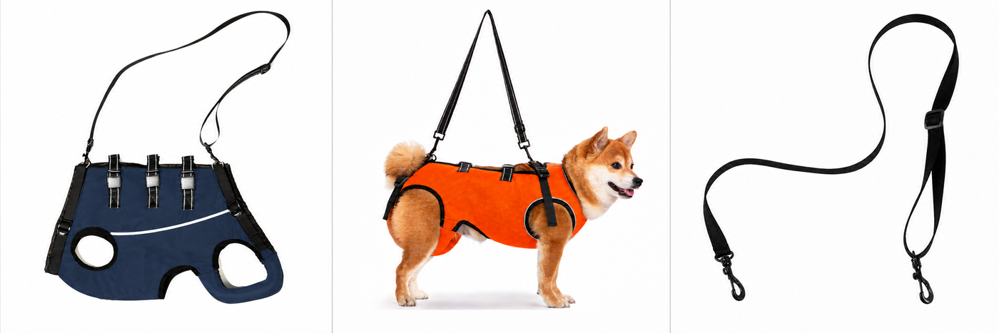 Comparison of the all-season full-body harness, breathable summer harness, and adjustable support strap